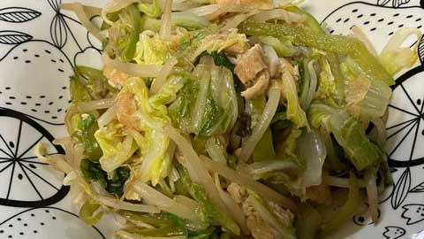 優しい味の炒め物