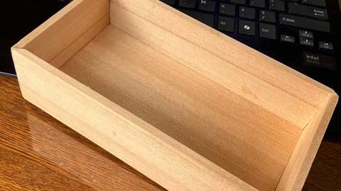 額縁接合で箱製作