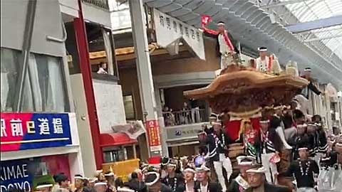 岸和田だんじり試験曳き