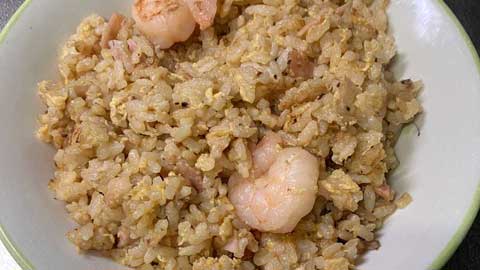 手抜きチャーハン