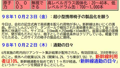 開設日のホームページ