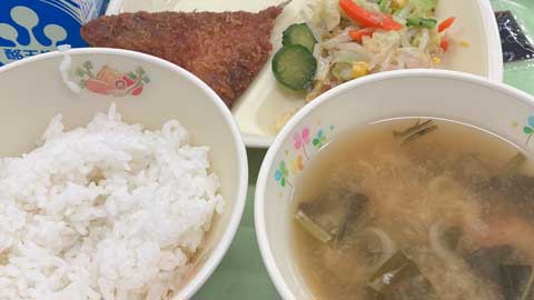 ネギも平気な給食