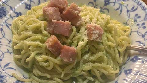 麺もソースも自家製のジェノベーゼパスタ