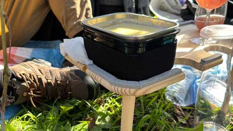 バロクックでチーズフォンデュ